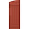 Ekena Millwork Americraft 6-Board (2 Batten) Wood Joined Board-n-Batten Shutters w/Ellipt Top, ARW101BE621X77CLH, PR ARW101BE621X77CLH - alternate 3
